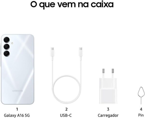 Samsung Celular Galaxy A16, 128GB + 4GB RAM-Imagem 5