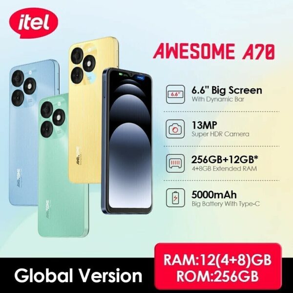 Celular Itel A70 12GB RAM 256GB-Imagem 5
